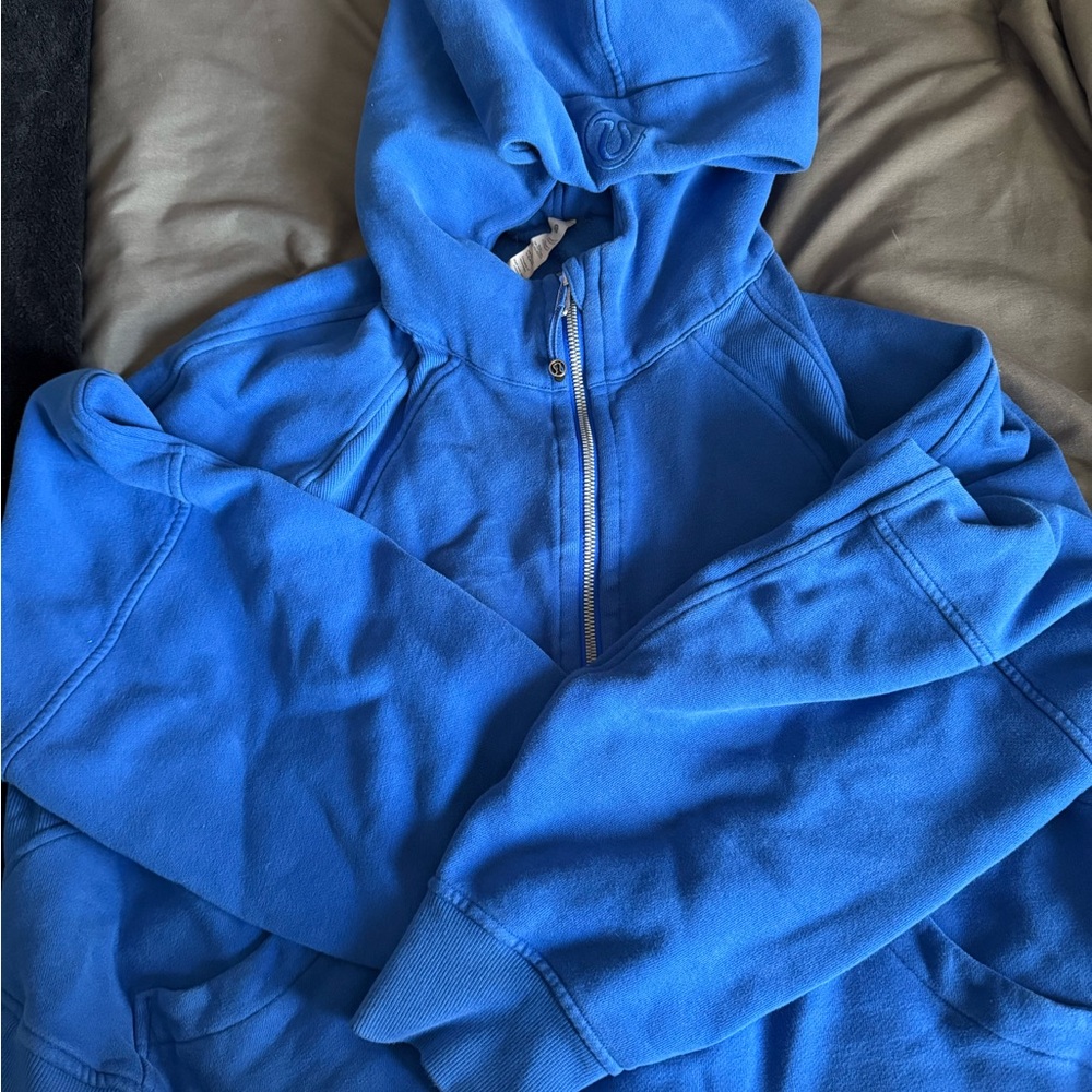 Blue Zip-Up Hoodie